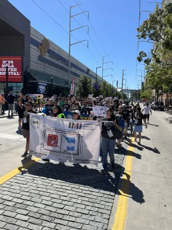 BAC sisters and supporters marching in the New Orleans streets